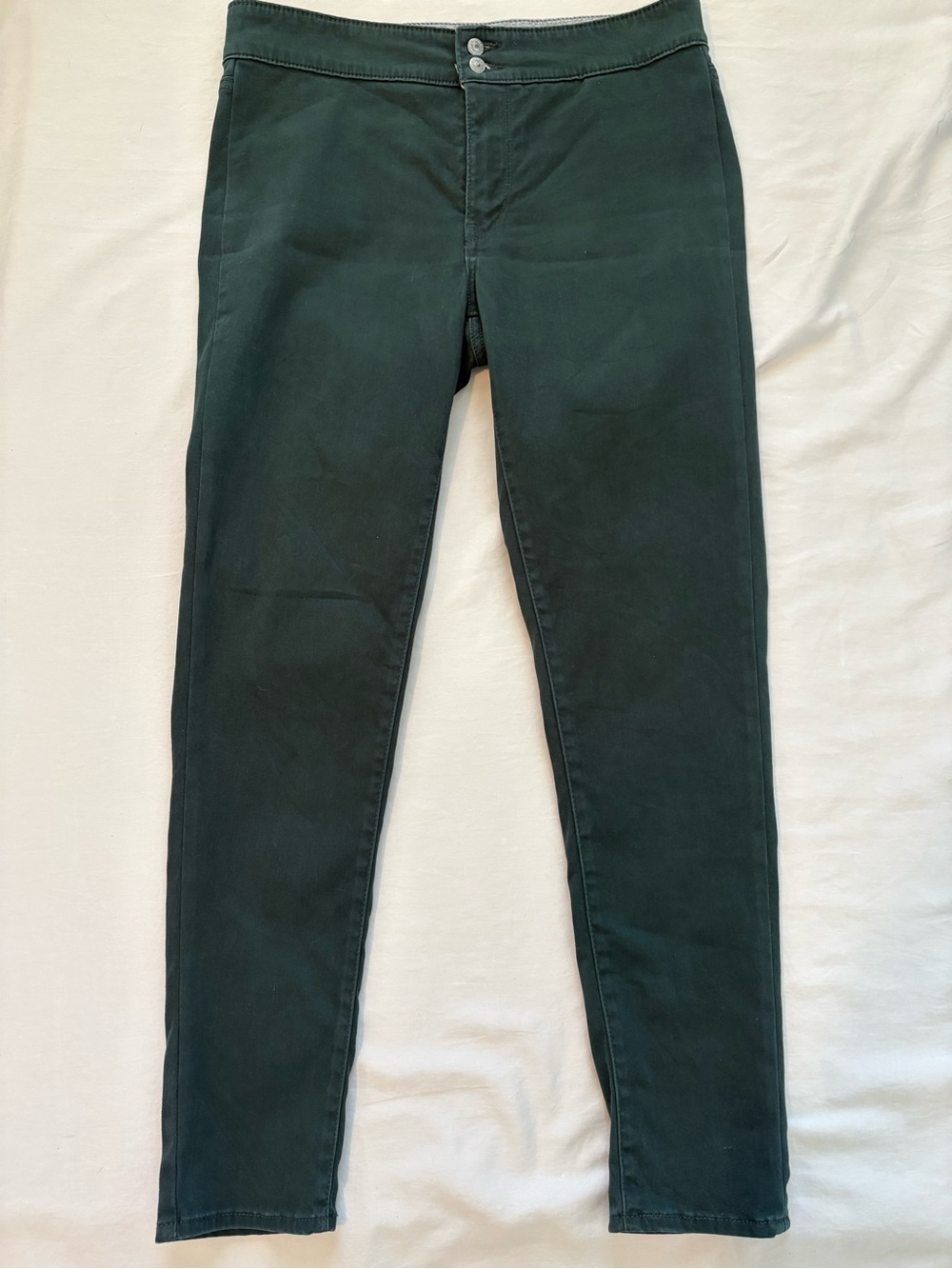Levi’s Women’s W29 L28 Dark Green Chino Stretch Skinny Jeans Pants